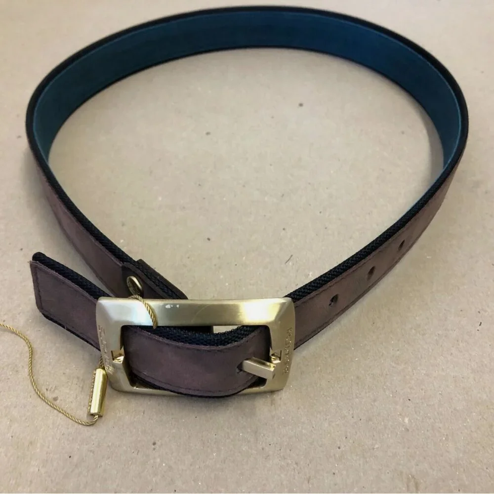 Bruno Magli Men's Suede & Leather Reversible Belt